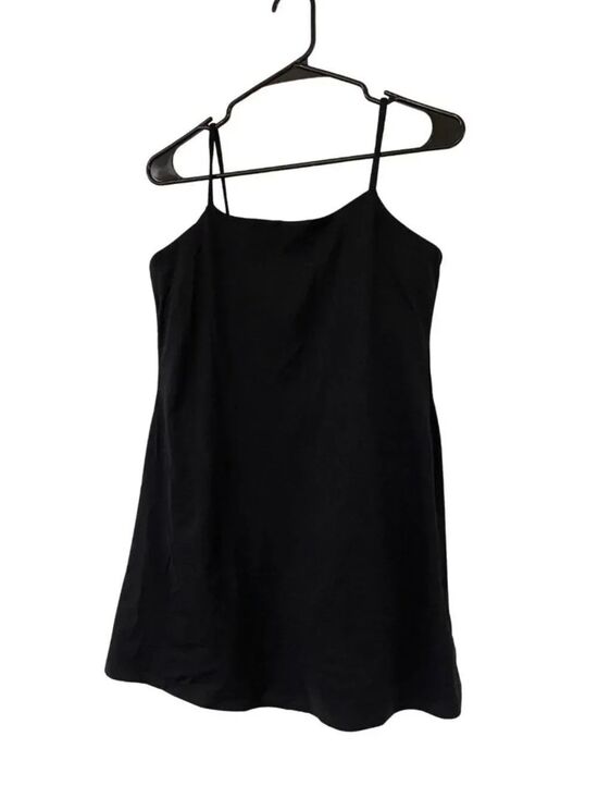 Oysho Dresses & Skirts - Oysho Womens Tank mini Dress romper shorts L Black Sports Compression NWOT